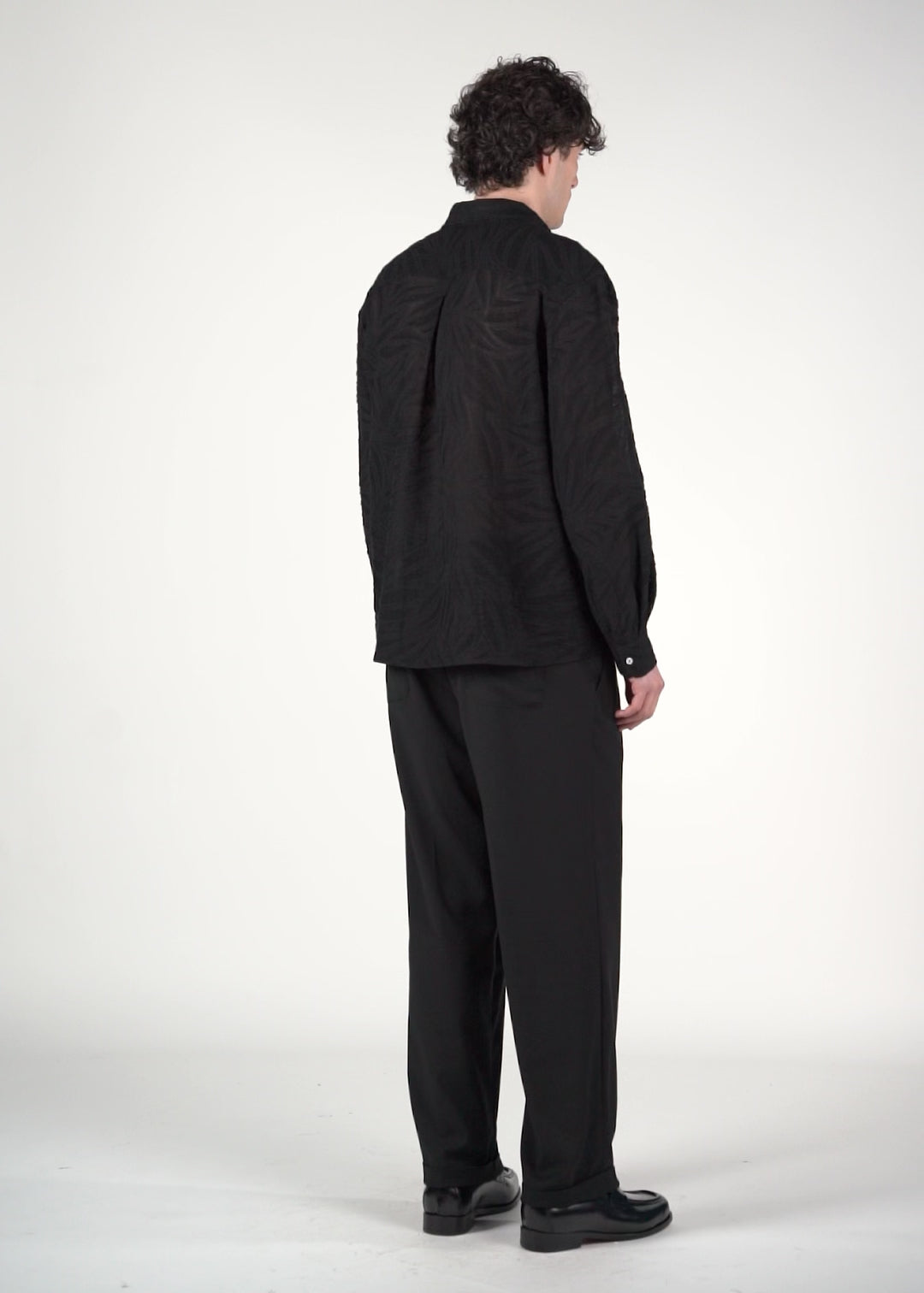 Pantalone loose fit nero