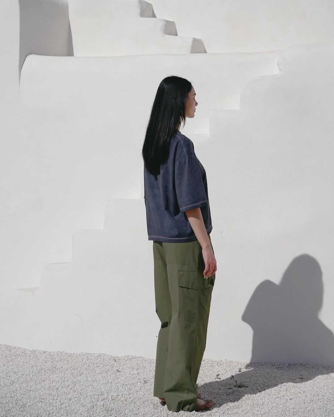 Green cargo pant