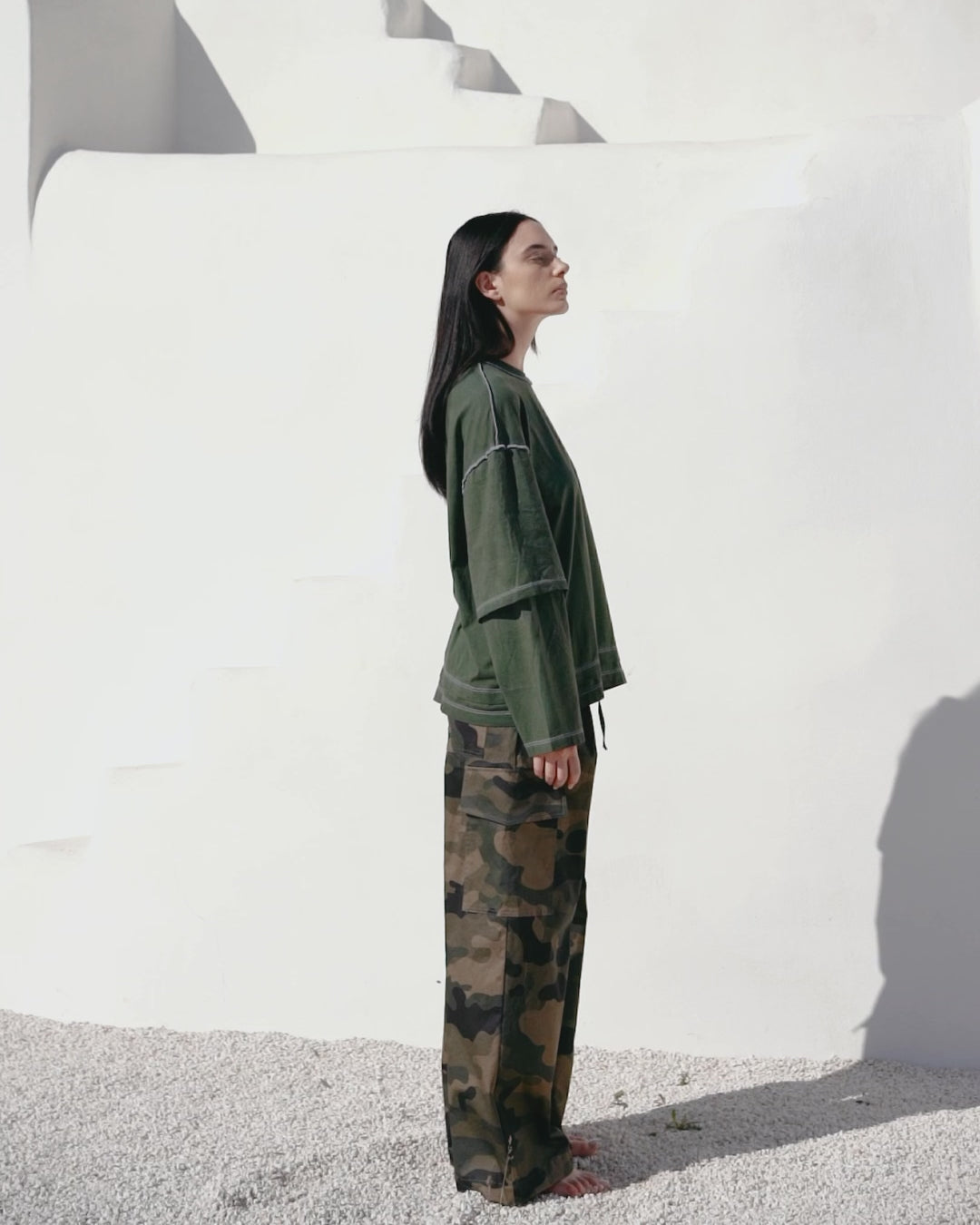Camo cargo pants