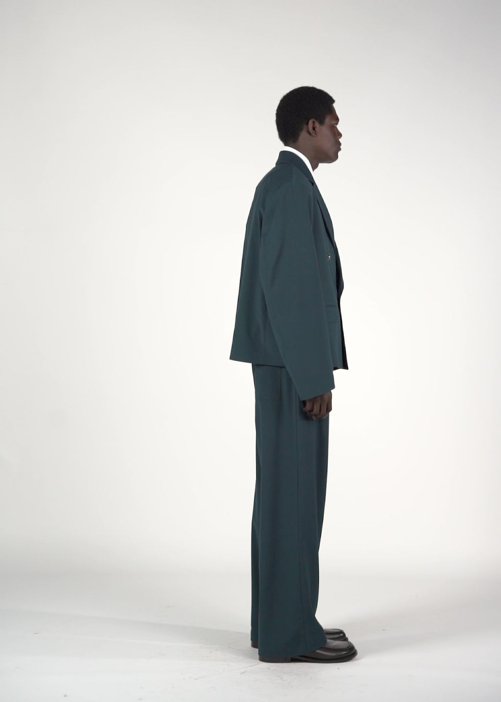Pantalone baggy verde acqua