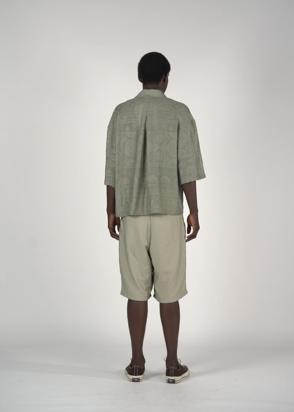 Camicia fillen M/C verde