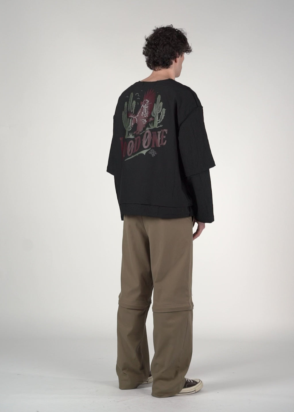 Longsleeve doppia manica nera