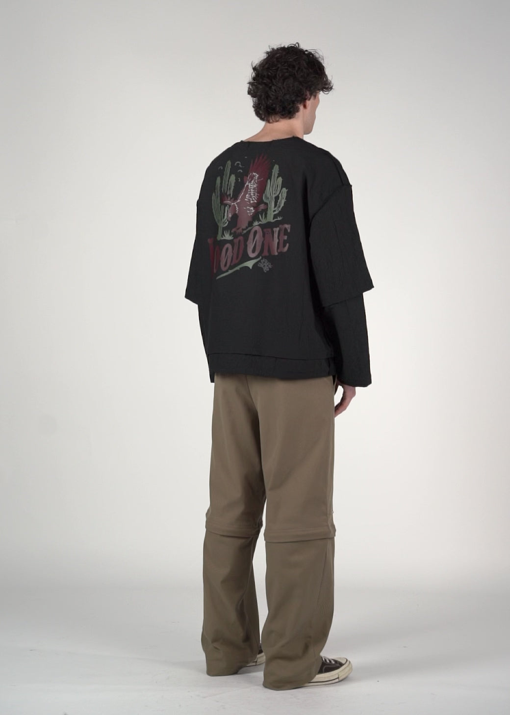 Longsleeve doppia manica nera