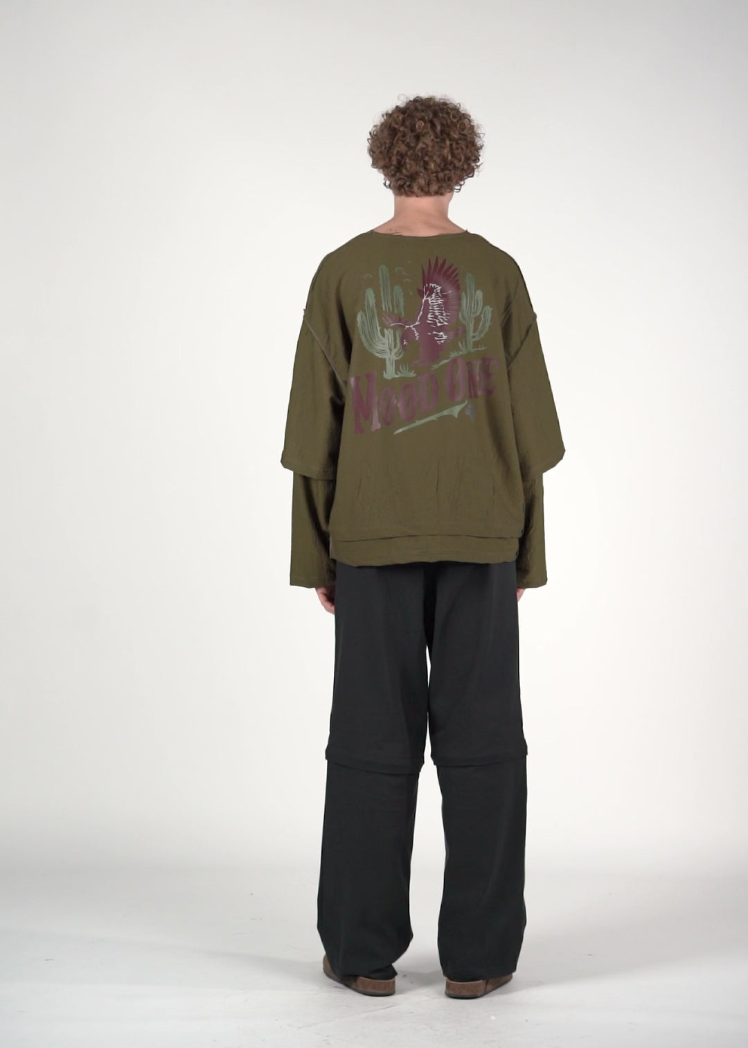 Longsleeve doppia manica verde