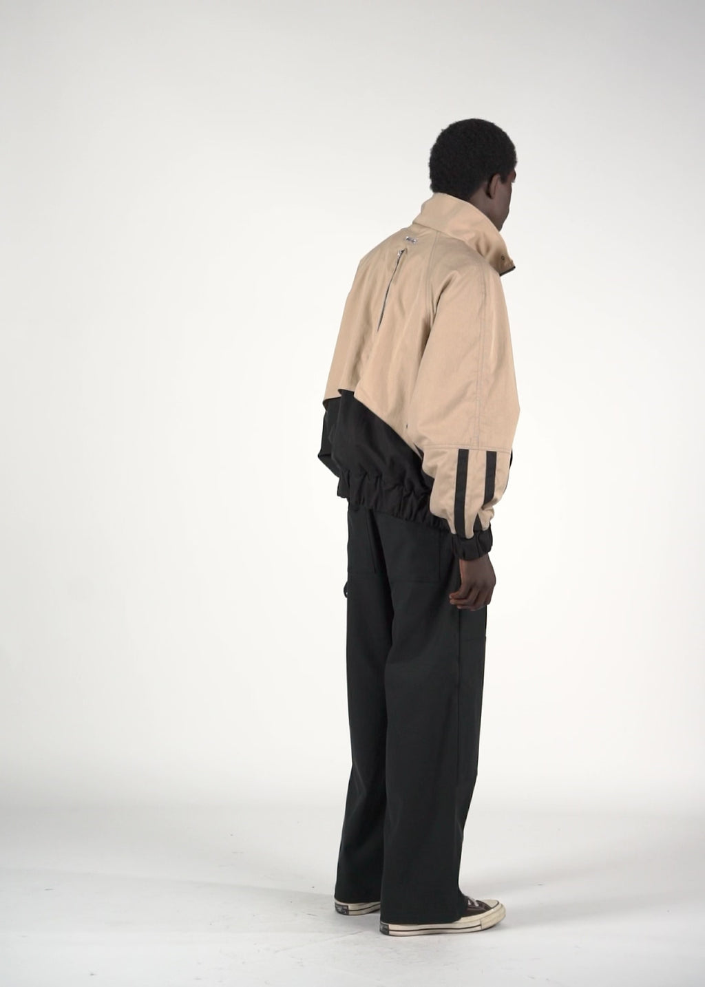 Giacca beige/nera