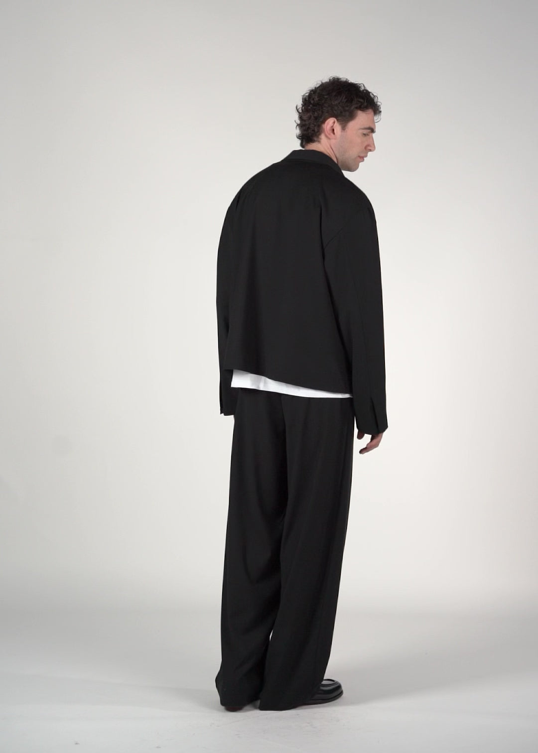 Pantalone baggy sartoriale nero