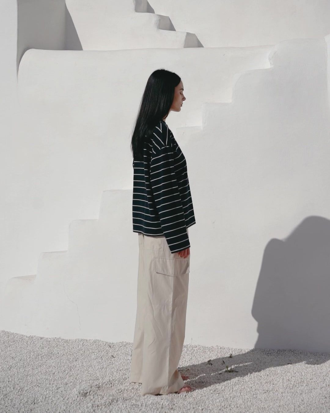 Black striped longsleeve