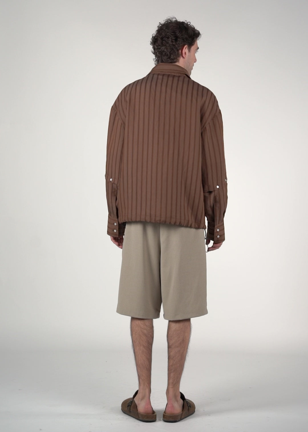 Camicia 2IN1 gessato moro
