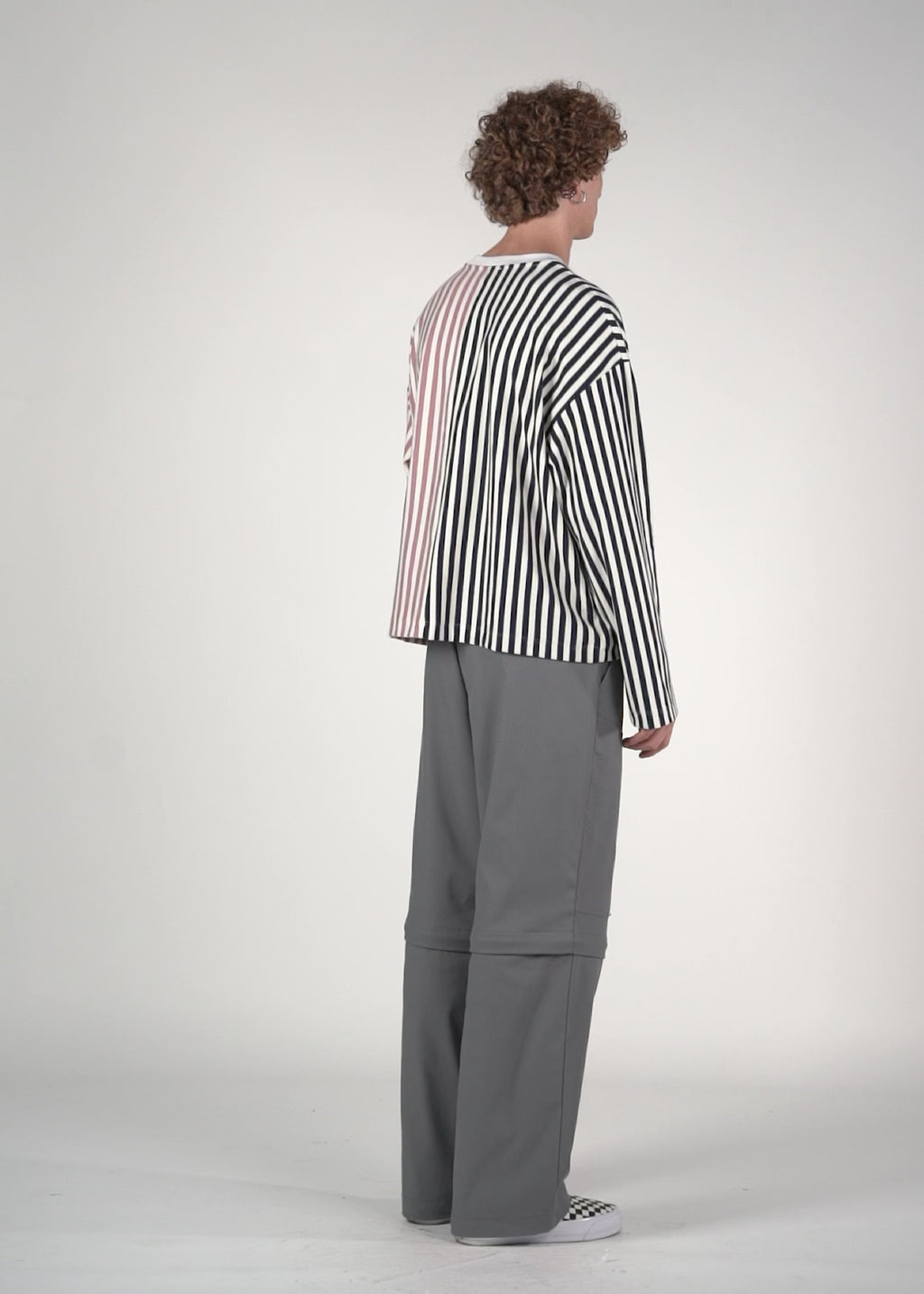 Longsleeve righe blu/rosa